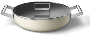 Сковорода Smeg 50S Retro Style 28cm Cream (DPF2812CRM)
