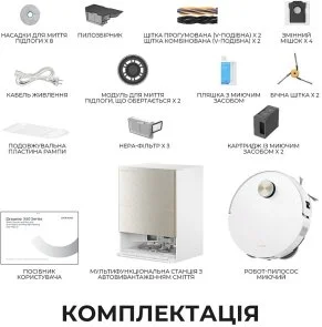 Фото: Робот-пилосос Dreame Bot X60 Ultra Complete White (RLX87DE-wh) № 4 | KTC