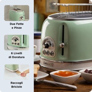 Тостер Ariete 155 Green with heating grid (00C015504AR0)