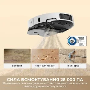 Фото: Робот-пилосос Dreame Bot L50 Ultra AE White (RLL51SE-wh) № 3 | KTC