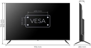 Телевізор QLED Kivi 50U7000MB (Android TV, Wi-Fi, 3840x2160)