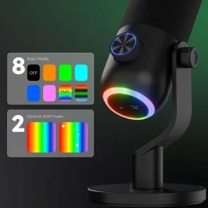 Фото: Мікрофон Streamplify MIC MINI-48-RGB-ST Black (SPMC-MM1C327.11) № 15 | KTC