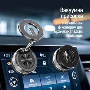 Фото: Кріплення для мобільного телефону ColorWay MagSafe 360 Black (CW-CHM21-BK) № 12 | KTC