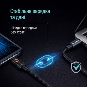 Кабель ColorWay CBPDCC103 60W Type-C / Type-C 1m Black (CW-CBPDCC103-BK)