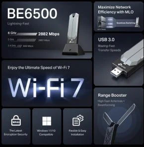 Фото: Wi-Fi адаптер TP-Link Archer TBE400UH (ARCHER-TBE400UH) № 4 | KTC