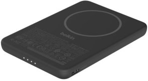 Батарея універсальна Belkin BoostCharge Slim 5000mAh15W Qi2 7.5W Black (BPD020hqBK)