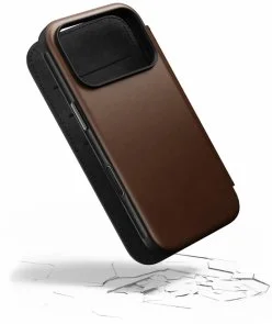 Фото: Чохол Nomad for Apple iPhone 17 Pro - Modern Leather Folio Brown (NM014186858) № 7 | KTC