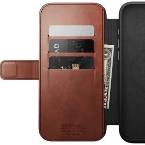 Фото: Чохол Nomad for Apple iPhone 16 Pro - Modern Leather Folio Horween Olde Dublin (NM01398585) № 7 | KTC