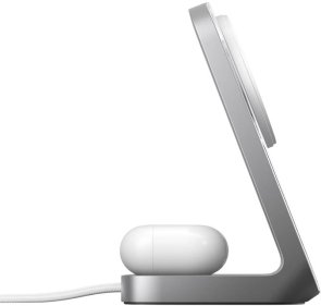 Бездротова зарядна станція Nomad Stand One Qi2 25W 2in1 Silver (NM014513858)