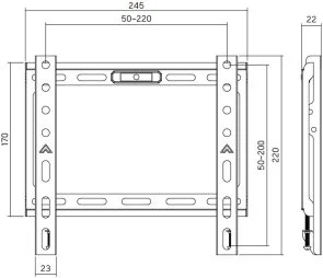 Фото: Кронштейн AGN AGN43-220F Black № 6 | KTC