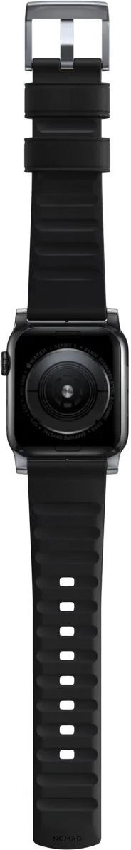 Ремінець Nomad for Apple Watch 46mm/49mm - Active Pro Silver Hardware Black (NM1A41SNW0)