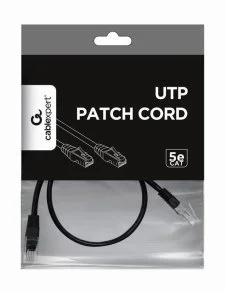 Фото: Патч-корд Cablexpert UTP RJ45 Cat.5e CCA 0.5m Black (PP12-0.5M/BK) № 2 | KTC