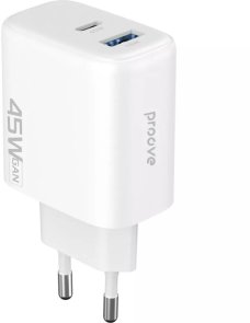Зарядний пристрій Proove Silicone Power 2 45W White (WCSP24110002)