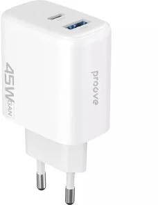 Фото: Зарядний пристрій Proove Silicone Power 2 45W White (WCSP24110002) № 2 | KTC