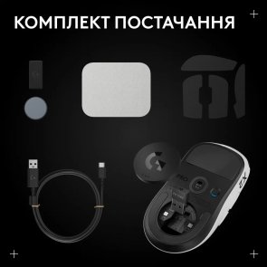 Миша Logitech G PRO X2 Superstrike Lightspeed Wireless White (910-007776)