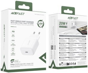 Зарядний пристрій Acefast A130 20W White (6974316284659)