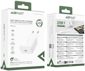 Фото: Зарядний пристрій Acefast A130 20W White (6974316284659) № 9 | KTC