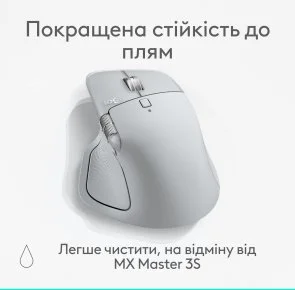 Фото: Миша Logitech MX Master 4 Performance Wireless/Bluetooth Pale Gray (910-007563) № 9 | KTC