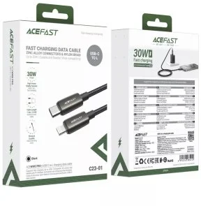 Фото: Кабель Acefast C23-01 30W Type-C / Lightning 1.2m Black (6974316285410) № 6 | KTC