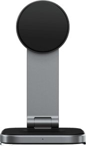 Бездротовий зарядний пристрій Satechi 2in1 Foldable Qi2 Stand Space Gray (ST-Q21FM)