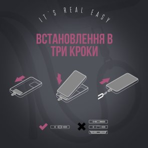 Ремінець для смартфону ArmorStandart Rope Black Burgundy with Clear Holder (ARM91365)
