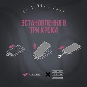 Фото: Ремінець для смартфона ArmorStandart Rope Black Burgundy with Clear Holder (ARM91365) № 5 | KTC
