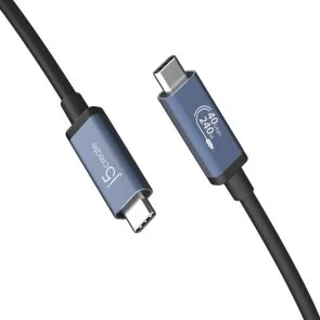 Фото: Кабель J5create USB4 40Gbps 240W Type-C / Type-C 0.8m Black (JUC29L08-N) № 3 | KTC