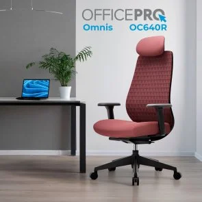 Фото: Крісло OfficePro Omnis OC640R Burgundy № 6 | KTC