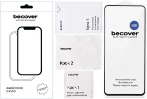 Фото: Захисне скло BeCover for Motorola Moto G57 Power 10D Black (714856) № 5 | KTC
