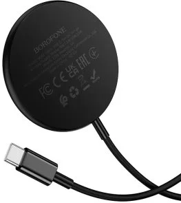 Фото: Бездротовий зарядний пристрій BOROFONE BQ41 Glory 3in1 15W Black (6941991125553) № 3 | KTC