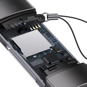 Кардрідер Baseus Lite Series Card Reader Grey (WKQX060113)