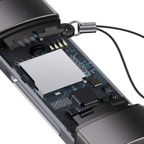 Фото: Кардрідер Baseus Lite Series Card Reader Grey (WKQX060113) № 7 | KTC