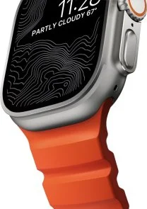 Фото: Ремінець Nomad for Apple Watch 46/49mm - Rocky Point Natural Titanium Hardware Magma (NM014872858) № 3 | KTC