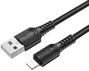Фото: Кабель BOROFONE BX116 Certain 12W AM / Lightning 1m Black (6941991119743) № 2 | KTC