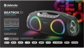Фото: Портативна колонка Defender Beatbox 30 Black (65231) № 9 | KTC