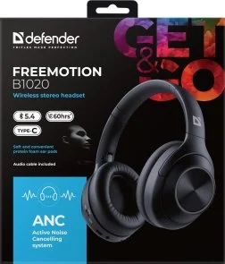 Фото: Навушники Defender FreeMotion B1020 Black (62020) № 11 | KTC