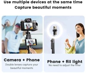 Штатив UGREEN LP849 4-Leg Bluetooth Selfie Stick Tripod Stand (UGR-45301)