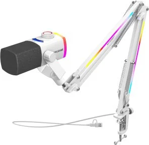 Фото: Мікрофон Fifine AM8PROTW XLR/USB White № 4 | KTC