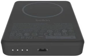 Батарея універсальна Belkin BoostCharge Slim Magnetic 10000mAh 15W Qi2 7.5W Black (BPD015HQBK)