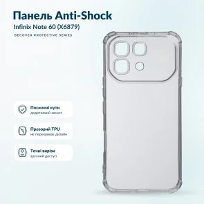 Фото: Чохол BeCover for Infinix Note 60 X6879 - Anti-Shock Clear (716081) № 4 | KTC