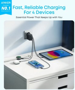 Зарядний пристрій Anker Zolo Charger 50W Black (A121EG11)