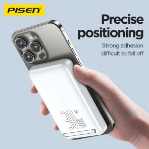 Фото: Батарея універсальна Pisen MagiPi 10000mAh 30W Qi 15W Black (TP-D101_Black) № 5 | KTC