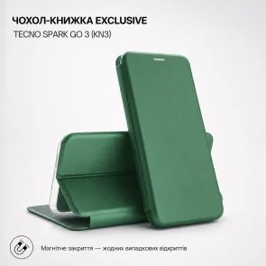 Фото: Чохол BeCover for Tecno Spark Go 3 KN3 - Exclusive Dark Green (716175) № 3 | KTC