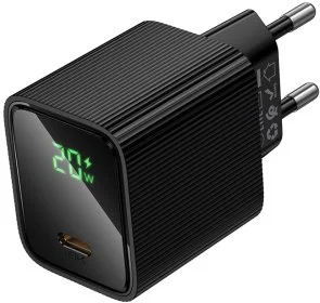 Фото: Зарядний пристрій Hoco CS82A Excellent with digital display PD 20W Black (6942007664493) № 3 | KTC