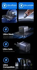 Фото: Зарядний пристрій Pisen BOLT Lite PD 30W Black with Type-C / Type-C (TP-C62_Kit) № 15 | KTC