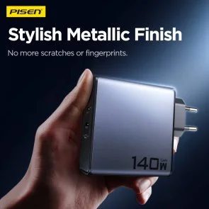 Фото: Зарядний пристрій Pisen BOLT Pro PD 140W Black (TP-C68) № 2 | KTC