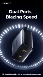 Фото: Зарядний пристрій Pisen BOLT Utility PD 45W Black (TP-C65) № 15 | KTC