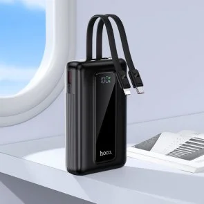 Фото: Батарея універсальна Hoco J162A 20000mAh 22.5W Black built-in Cable (6942007663083) № 8 | KTC