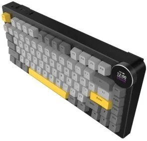 Фото: Клавіатура Ajazz AK820 V2 White Peach Switch WL/BT/USB Black/Grey/Yellow (AK820-V2-WP-BGY) № 3 | KTC