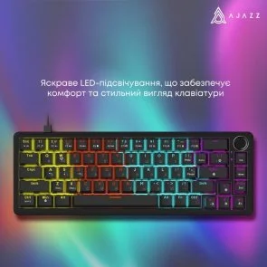 Фото: Клавіатура Ajazz AK690 Peach Mist Switch Black (AK690-PM-B) № 15 | KTC